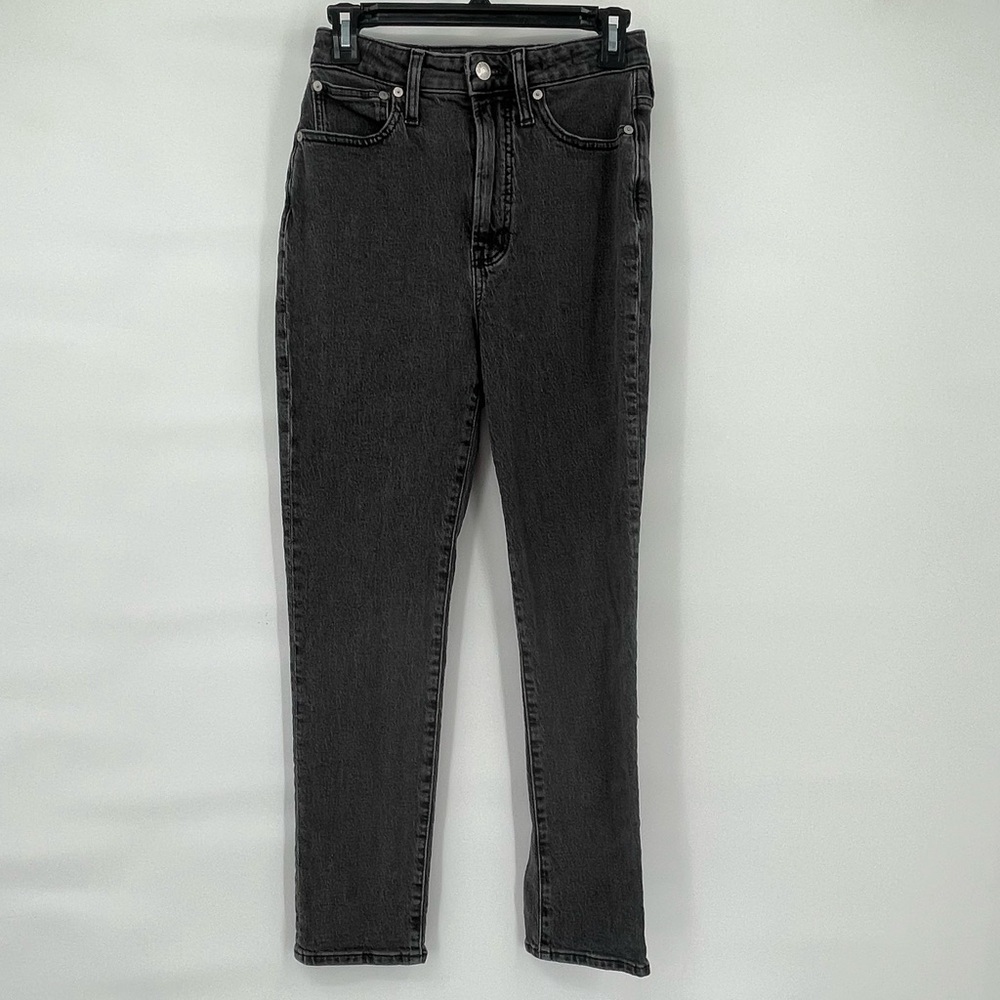 Madewell curvy perfect vintage jean faded black jeans